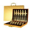 High-End Stainless Steel 24-Piece Tableware Gift Set