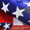 USA American Flag Heavy Duty With Embroidered Stars & Sewn Stripes & Grommets - Image 2