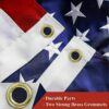 USA American Flag Heavy Duty With Embroidered Stars & Sewn Stripes & Grommets - Image 4